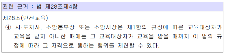 위험물안전관리자-교육-미수료자-행정처리